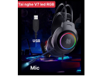 TAI NGHE GAMMING V7 LED RGB - 7.1 USB 